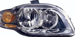 Phare Optique avant droit pour AUDI A4 III 2004-2006, H7+H7, feu clignotant orange, Neuf