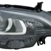 Phare Optique avant droit pour PEUGEOT 108 depuis 2014 >, HIR2+PY21, feu de jour à LED, fond, noir, Neuf
