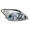 Phare Optique avant droit pour HYUNDAI i30 I phase 2 2007-2010, H7+H1, corps chromé, Neuf
