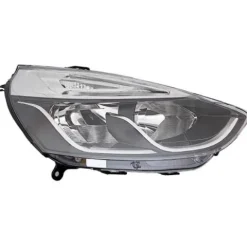 Phare Optique avant droit pour RENAULT CLIO IV phase 2, 2016-2019, fond noir, H7+H1, avec moteur, Neuf