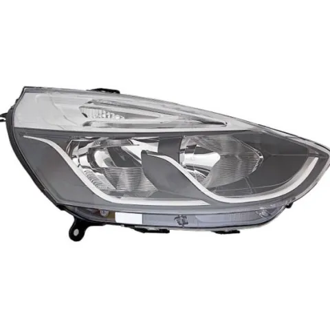 Phare Optique avant droit pour RENAULT CLIO IV phase 2, 2016-2019, fond noir, H7+H1, avec moteur, Neuf