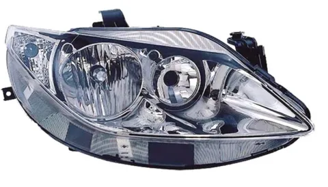 Phare Optique avant droit pour SEAT IBIZA IV phase 1, 2008-2012, H7+H7, fond chromé, Neuf