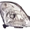 Phare Optique avant droit pour SUZUKI SWIFT, 2005-2010, H4, corps chromé, Neuf