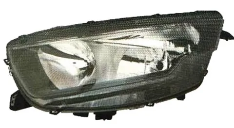 Phare Optique avant gauche pour IVECO DAILY, 2014-2019, H7+H1, avec corps noir, Neuf