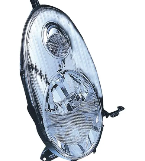 Phare Optique avant gauche pour NISSAN MICRA III (K12) ph.2, 2005-2007, H4, chromé, Neuf