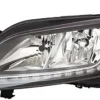 Phare Optique avant gauche pour CITROËN JUMPER II phase 2 depuis 2014 >, H7+H7, (fond noir) feu led