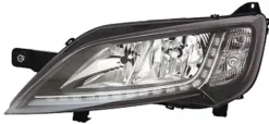 Phare Optique avant gauche pour CITROËN JUMPER II phase 2 depuis 2014 >, H7+H7, (fond noir) feu led