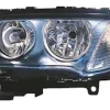 Phare Optique avant gauche électrique pour BMW X3 E83 2006-2010, H7+H7, corps noir, Neuf