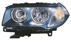 Phare Optique avant gauche électrique pour BMW X3 E83 2006-2010, H7+H7, corps noir, Neuf