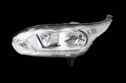Phare Optique avant gauche pour FORD TOURNEO COURIER 2013-2017, avec moteur, chromée, Neuf