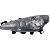 Phare Optique avant gauche pour PEUGEOT 207 SW phase 2, 2009-2013, H7+H7+H1, avec moteur, noir, Neuf