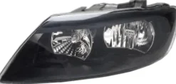 Phare Optique avant gauche électrique pour AUDI Q7 I ph. 2 2009-2015, H7+H15, noir, Neuf