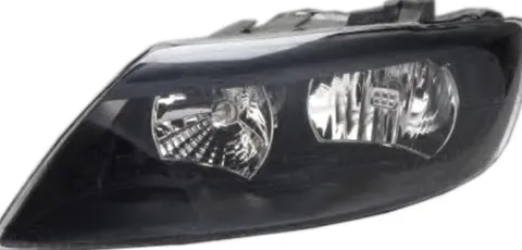 Phare Optique avant gauche électrique pour AUDI Q7 I ph. 2 2009-2015, H7+H15, noir, Neuf