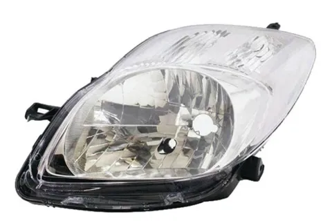 Phare Optique avant gauche pour TOYOTA YARIS II phase 2, 2009-2011, H4, électrique, fond chromé