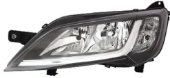 Phare Optique avant gauche pour FIAT DUCATO III phase 2 depuis 2014 >, H7+H7, (fond noir), Neuf