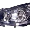 Phare Optique avant gauche pour OPEL CORSA D phase 1, 2006-2010, H7+H1, fond noir, (modèle OPC)