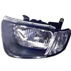 Phare optique avant gauche pour MITSUBISHI L200 IV phase 1, 2006-2010, H4, Mod. SIMPLE CABINE, feu clignotant incolore, Neuf