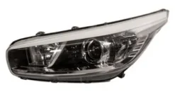 Phare Optique avant gauche électrique pour KIA CEE D, 2012-2015, avec moteur, fond noir, Mod. 5 portes, Mod. GT-LINE, Neuf