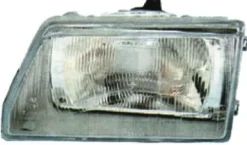 Phare optique avant gauche pour FIAT CINQUECENTO 1992-1998, H4, réglage manuel, asymétrique, corps gris, Neuf