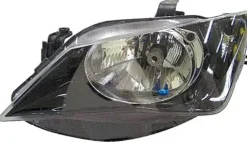 Phare Optique avant gauche pour SEAT IBIZA IV phase 2, 2012-2015, H4, fond noir, Neuf