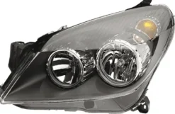 Phare Optique avant gauche pour OPEL ASTRA H phase 1, 2004-2007, H7+H1, fond noir, Neuf