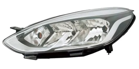 Phare Optique avant gauche pour FORD FIESTA VII ph.1 2017-2021, H7+H15+PY21W, avec moteur, Neuf
