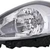 Phare Optique avant gauche pour FIAT PUNTO EVO, 2009-2011, H4, fond chromé, Neuf