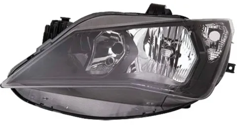 Phare Optique avant gauche pour SEAT IBIZA IV FR depuis 2013, H7+H7, fond noir, Neuf