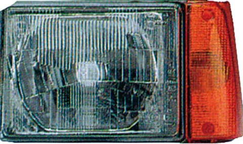 Phare Optique avant gauche pour FIAT PANDA I 1998-2003, électrique, feu clignotant orange, Neuf