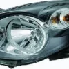 Phare Optique avant gauche pour RENAULT TWINGO II phase 1, 2007-2011, H4, fond noir, Neuf