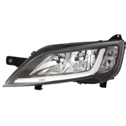 Phare Optique avant gauche pour CITROËN JUMPER Camping-car II ph.2 depuis 2014 >, H7+H7, (fond noir)
