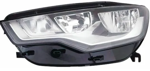 Phare Optique avant gauche pour AUDI A6 IV ph. 1 2011-2014, H7+H15, feu de jour, Neuf