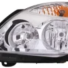 Phare Optique avant gauche pour RENAULT CLIO II CAMPUS, 2009-2012, H7+H1, fond chromé, Neuf