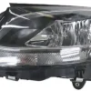 Phare Optique avant gauche pour MERCEDES (W205) CLASSE C ph. 1 2014-2018, H7+H7, Corps Noir