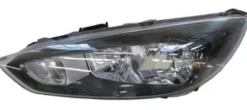 Phare Optique avant gauche pour FORD FOCUS III phase 2 2014-2018, H7+H1, corps noir, Neuf