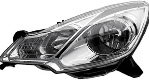 Phare Optique avant gauche pour CITROËN C3 II phase 2, 2013-2016, H7+H1, contour noir, Neuf