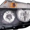 Phare Optique avant gauche pour DACIA DUSTER I phase 1, 2010-2013, H7+H1, fond noir, Neuf