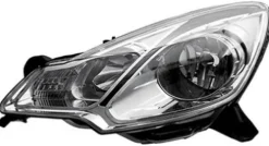 Phare Optique avant gauche pour CITROËN DS3, 2010-2016, H1+H7, contour noir, Neuf