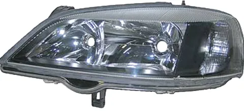 Phare Optique avant gauche pour OPEL ASTRA G 2001-2004, H7+HB3, Corps noir, Neuf