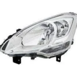 Phare Optique avant gauche pour PEUGEOT PARTNER II phase 3, 2015-2018, H4, grand feu clignotant, électrique, Neuf