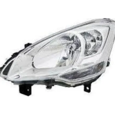 Phare Optique avant gauche pour PEUGEOT PARTNER II phase 3, 2015-2018, H4, grand feu clignotant, électrique, Neuf