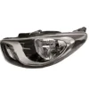 Phare optique avant gauche H4 pour HYUNDAI I10, 2010-2013, corps noir, neuf