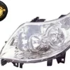 Phare Optique avant gauche pour PEUGEOT BOXER II phase 1, 2006-2014, H7+H1, Neuf