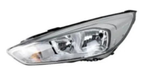 Phare Optique avant gauche pour FORD FOCUS III phase 2 2014-2018, H7+H1, corps chromé, avec moteur, Neuf