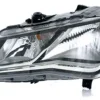 Phare Optique avant gauche pour SEAT LEON III ph. 1 2013-2016, H7+H7, fond noir, avec moteur , Neuf