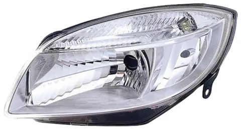 Phare Optique avant gauche pour SKODA FABIA II ph. 1 2007-2010, H4, Neuf