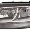 Phare Optique avant gauche pour AUDI Q5 I ph. 1 2008-2012, H7+H7, corps Noir, Neuf