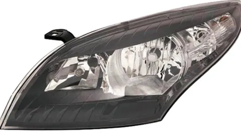 Phare Optique avant gauche pour RENAULT MEGANE III phase 1, 2008-2012, H7+H7, électrique, fond noir