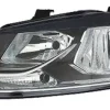 Phare Optique avant gauche pour VOLKSWAGEN POLO V phase 2, 2014-2017, COMFORTLINE/HIGHLINE, H7+H7, fond noir, Neuf