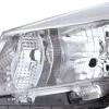 Phare Optique avant gauche pour TOYOTA YARIS III phase 1, 2011-2014, H4, fond chromé, contour gris, Neuf